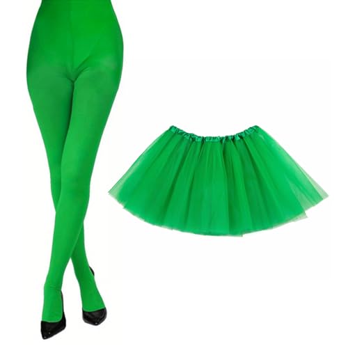 MLWSKERTY Mädchen Weihnachtsgrün Rock Und Strampler Set Damen Strumpfhosen Weihnachtsrock Kind Erwachsene Weihnachtskleid Up Outfits MLWSKERTY Mädchen Weihnachtsgrün Rock Und Strampler Set Damen Strumpfhosen Weihnachtsrock Kind Erwachsene Weihnachtskleid Up Outfits von MLWSKERTY