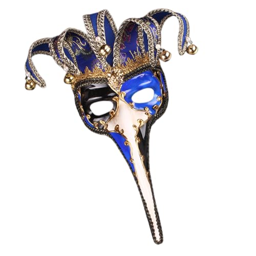 MLWSKERTY Maskerade Halbgesicht Halloween Long Nase Eyemask Masquerade Kostümgreifung Für Frauen Männer Halloween Cosplay Partys von MLWSKERTY