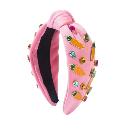 MLWSKERTY Modisches Haarband mit Knoten, Kopfbedeckung, Strass, Foto-Requisiten, Party, Cosplay, Kostüme, Tanzen, Party-Zubehör von MLWSKERTY