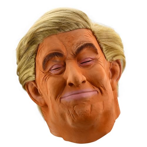 MLWSKERTY Präsidentschaftskopfbedecker Halloween Celebrity Cosplay Kopfbedeckung Full Head Face Halloween Kostümzubehör Für Erwachsene MLWSKERTY Präsidentschaftskopfbedecker Halloween Celebrity Cosplay Kopfbedeckung Full Head Face Halloween Kostümzubehör Für Erwachsene von MLWSKERTY