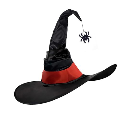 MLWSKERTY Spinnen Charm Hexenhut Halloween Kostüm Zubehör Für Halloween Party Spinnen Kopfbedeckung Für Maskerade von MLWSKERTY