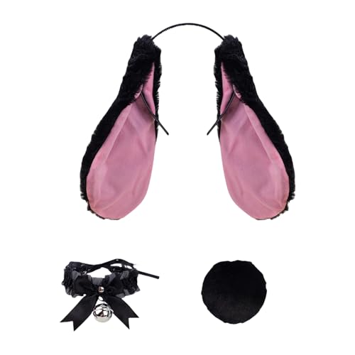 MLWSKERTY Süße Kaninchen Ohren Haarbänder Halloween Auffällige Spitzenkragen Schwanz Requisiten Für Halloween Party Täglich Kleidung Kopfstücke MLWSKERTY Süße Kaninchen Ohren Haarbänder Halloween Auffällige Spitzenkragen Schwanz Requisiten Für Halloween Party Täglich Kleidung Kopfstücke von MLWSKERTY