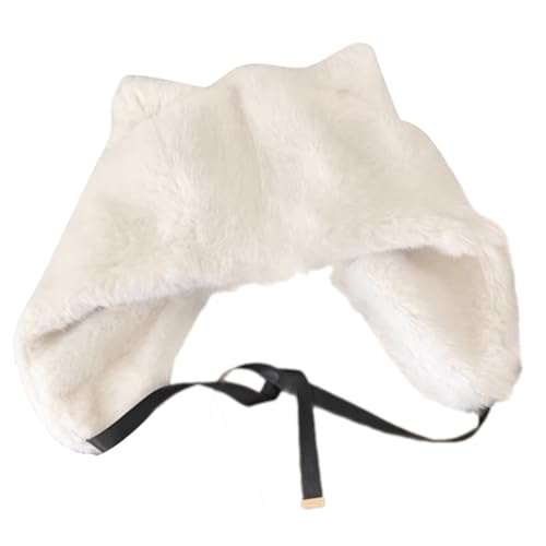 MLWSKERTY Übergroßer Kätzchenhut Mit Ohr Mit Festfarbhut Pelzhut Cartoon Foto Requisiten Outdoor Head Wrap Für Halloween von MLWSKERTY