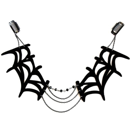 MLWSKERTY Vintage Headwear Fledermaus Kopfbedeckung Gefiederter Stirnband Fledermaus Halskette Halloween Kopfschmuck Accessoire Für Frauen Mädchen Halloween von MLWSKERTY