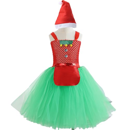 MLWSKERTY Weihnachten Dress Up Outfit Weihnachten Kostüm Accessoires Mit Kleid Und Weihnachtshut Für Mädchen Weihnachten MLWSKERTY Weihnachten Dress Up Outfit Weihnachten Kostüm Accessoires Mit Kleid Und Weihnachtshut Für Mädchen Weihnachten von MLWSKERTY