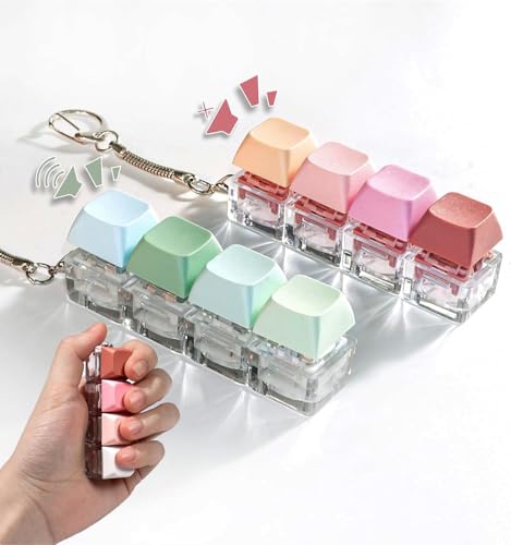 Keyboard Fidget Toy – Mabor 2er Set Fidget Tastatur Schlüsselanhänger, Stressabbau Spielzeug für Büro & Zuhause, Entspannung für Erwachsene und Kinder von MLZTINGR