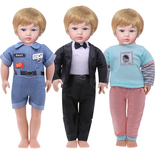 3-teiliges Puppenkleider-Set, 45,7 cm (18 Zoll), Outfits und Accessoires für Kinder, Geburtstagsgeschenk von MLcnleS