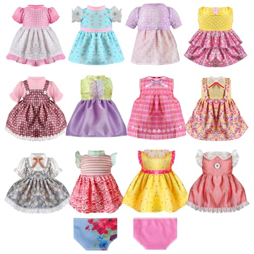 Alive Babypuppen-Kleidung und Zubehör, 12 Sets Prinzessinenkleid für 12-13-14 Zoll Puppenkleidung, lebende Puppenzubehör für kleine Mädchen, Geburtstagsgeschenk Alive Babypuppen-Kleidung und Zubehör, 12 Sets Prinzessinenkleid für 12-13-14 Zoll Puppenkleidung, lebende Puppenzubehör für kleine Mädchen, Geburtstagsgeschenk von MLcnleS