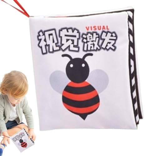 MLqkpwy Babybücher, Stoffbücher für Babys | Buch aus weichem Stoff für Babys, Buch aus weichem Stoff, Bücher aus weichem Stoff, um die Neugier zu wecken, Babys ab 9 Monaten, verbessert von MLqkpwy