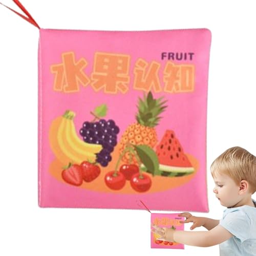 MLqkpwy Knitterbücher für Babys, Bücher für Babys | buntes Stoffbuch für Babys | Knitterbuch für Babys, Lernbuch aus weichem Stoff für Babys zum Ziehen, , Greifen von MLqkpwy