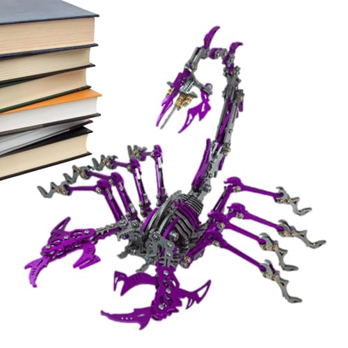 MLqkpwy Metallpuzzle, Metallpuzzles für Erwachsene | realistischer Skorpion zusammengebaut mit beweglichen Puzzlespielzeugen | realistischer Skorpion mit beweglichen Gelenken, Bausätze von MLqkpwy