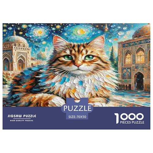 Ägyptische Katze 1000 Teile Tier Puzzles Premium Quality Familienspiel - Home Room Decoration Erwachsene Und Kinder Buntes Spielzeug 70x50cm/1000pcs Ägyptische Katze 1000 Teile Tier Puzzles Premium Quality Familienspiel - Home Room Decoration Erwachsene Und Kinder Buntes Spielzeug 70x50cm/1000pcs von MMDASBVPE