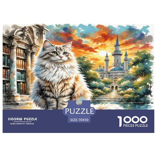 Ägyptische Katze 1000 Teile Tier Puzzles Premium Quality Familienspiel - Home Room Decoration Erwachsene Und Kinder Geschenk Für Von 12 Jahren 70x50cm/1000pcs Ägyptische Katze 1000 Teile Tier Puzzles Premium Quality Familienspiel - Home Room Decoration Erwachsene Und Kinder Geschenk Für Von 12 Jahren 70x50cm/1000pcs von MMDASBVPE