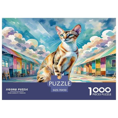 Ägyptische Katze 1000 Teile Tier Puzzles Premium Quality Familienspiel - Home Room Decoration Unterhaltung Für Erwachsene Und Kinder Buntes Spielzeug 70x50cm/1000pcs Ägyptische Katze 1000 Teile Tier Puzzles Premium Quality Familienspiel - Home Room Decoration Unterhaltung Für Erwachsene Und Kinder Buntes Spielzeug 70x50cm/1000pcs von MMDASBVPE
