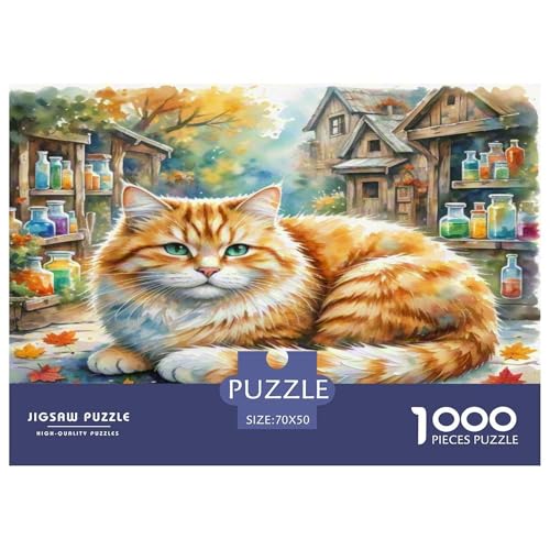 Ägyptische Katze 1000 Teile Tier Puzzles Premium Quality Pädagogisch - Home Room Decoration Für Erwachsene, Familien Passen Buntes Spielzeug 70x50cm/1000pcs Ägyptische Katze 1000 Teile Tier Puzzles Premium Quality Pädagogisch - Home Room Decoration Für Erwachsene, Familien Passen Buntes Spielzeug 70x50cm/1000pcs von MMDASBVPE