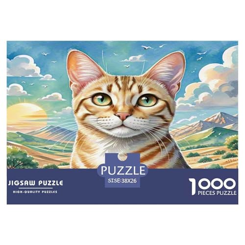 Ägyptische Katze 1000 Teile Tier Puzzles Premium Quality Pädagogisch - Home Room Decoration Unterhaltung Für Erwachsene Und Kinder Buntes Spielzeug 38x26cm/1000pcs Ägyptische Katze 1000 Teile Tier Puzzles Premium Quality Pädagogisch - Home Room Decoration Unterhaltung Für Erwachsene Und Kinder Buntes Spielzeug 38x26cm/1000pcs von MMDASBVPE