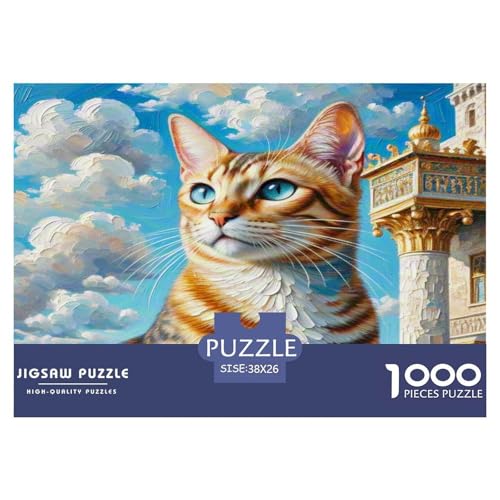 Ägyptische Katze 1000-teiliges Tier Puzzles Premium Quality Familienspiel - Home Room Decoration Für Erwachsene, Familien Passen Geschenk Für Kinder Von 12 Jahren 38x26cm/1000pcs Ägyptische Katze 1000-teiliges Tier Puzzles Premium Quality Familienspiel - Home Room Decoration Für Erwachsene, Familien Passen Geschenk Für Kinder Von 12 Jahren 38x26cm/1000pcs von MMDASBVPE