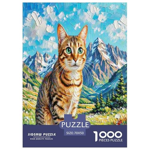Abyssinischen 1000-teiliges Tier Puzzles Premium Quality Pädagogisch - Home Room Decoration Für Erwachsene Und Kinder Ab 12 Jahren Buntes Spielzeug 70x50cm/1000pcs Abyssinischen 1000-teiliges Tier Puzzles Premium Quality Pädagogisch - Home Room Decoration Für Erwachsene Und Kinder Ab 12 Jahren Buntes Spielzeug 70x50cm/1000pcs von MMDASBVPE