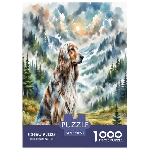 Afghanischer Hund 1000-teiliges Tierhund Puzzles Premium Quality Familienspiel - Home Room Decoration Für Erwachsene Und Kinder Ab 12 Jahren Buntes Spielzeug 70x50cm/1000pcs Afghanischer Hund 1000-teiliges Tierhund Puzzles Premium Quality Familienspiel - Home Room Decoration Für Erwachsene Und Kinder Ab 12 Jahren Buntes Spielzeug 70x50cm/1000pcs von MMDASBVPE