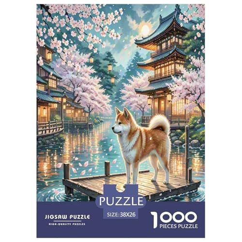 Akita 1000 Teile Tierhund Puzzles Premium Quality Familienspiel - Home Room Decoration Für Erwachsene Und Kinder Ab 12 Jahren Wertvoll Geschenk Für 38x26cm/1000pcs Akita 1000 Teile Tierhund Puzzles Premium Quality Familienspiel - Home Room Decoration Für Erwachsene Und Kinder Ab 12 Jahren Wertvoll Geschenk Für 38x26cm/1000pcs von MMDASBVPE