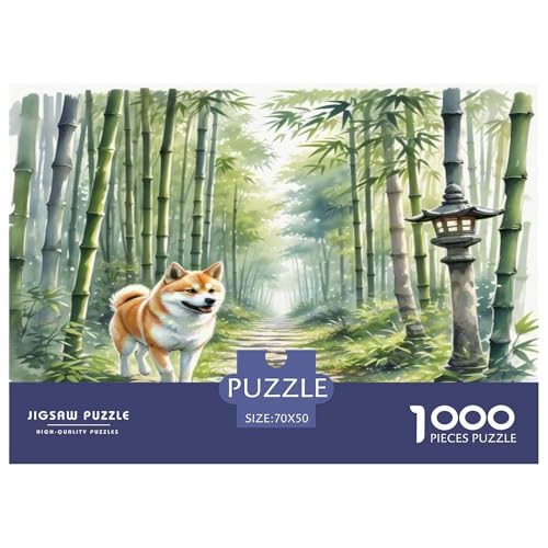 Akita 1000 Teile Tierhund Puzzles Premium Quality Pädagogisch - Home Room Decoration Für Erwachsene Und Kinder Ab 12 Jahren Geschenk Für Von 12 Jahren 70x50cm/1000pcs von MMDASBVPE