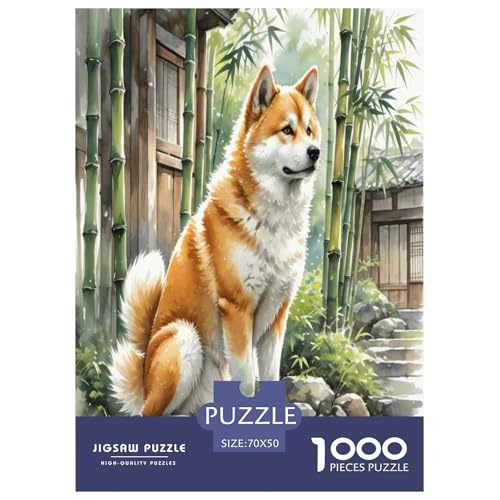 Akita 1000 Teile Tierhund Puzzles Premium Quality Pädagogisch - Home Room Decoration Für Erwachsene Und Kinder Ab 12 Jahren Geschenk Für Von 12 Jahren 70x50cm/1000pcs Akita 1000 Teile Tierhund Puzzles Premium Quality Pädagogisch - Home Room Decoration Für Erwachsene Und Kinder Ab 12 Jahren Geschenk Für Von 12 Jahren 70x50cm/1000pcs von MMDASBVPE
