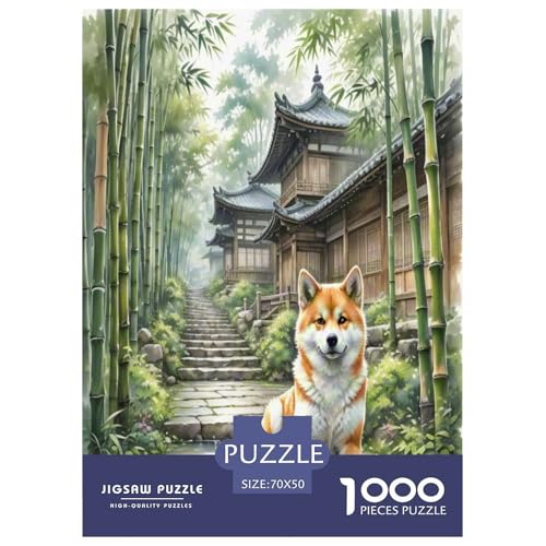 Akita 1000 Teile Tierhund Puzzles Premium Quality Pädagogisch - Home Room Decoration Für Erwachsene Und Kinder Ab 12 Jahren Wertvoll Geschenk Für 70x50cm/1000pcs Akita 1000 Teile Tierhund Puzzles Premium Quality Pädagogisch - Home Room Decoration Für Erwachsene Und Kinder Ab 12 Jahren Wertvoll Geschenk Für 70x50cm/1000pcs von MMDASBVPE