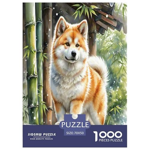 Akita 1000 Teile Tierhund Puzzles Premium Quality Pädagogisch - Home Room Decoration Unterhaltung Für Erwachsene Und Kinder Wertvoll Geschenk Für 70x50cm/1000pcs Akita 1000 Teile Tierhund Puzzles Premium Quality Pädagogisch - Home Room Decoration Unterhaltung Für Erwachsene Und Kinder Wertvoll Geschenk Für 70x50cm/1000pcs von MMDASBVPE