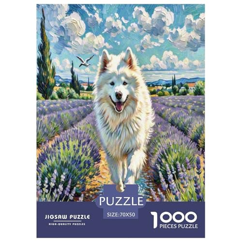 Akita Hund 1000 Teile Tierhund Puzzles Premium Quality Pädagogisch - Home Room Decoration Unterhaltung Für Erwachsene Und Kinder Buntes Spielzeug 70x50cm/1000pcs von MMDASBVPE