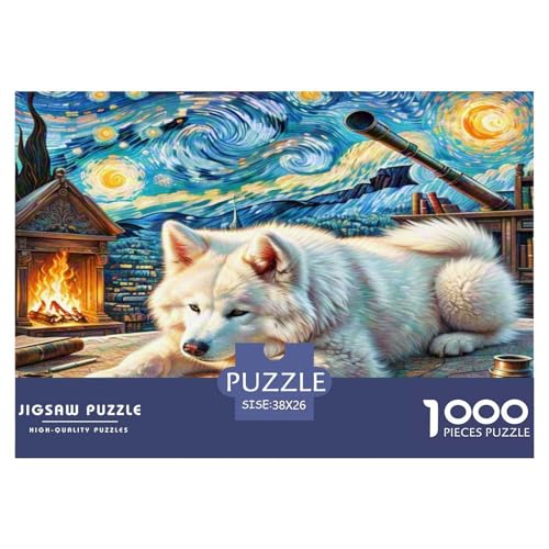 Akita Hund 1000-teiliges Tierhund Puzzles Premium Quality Familienspiel - Home Room Decoration Für Erwachsene Und Kinder Ab 12 Jahren Wertvoll Geschenk Für 38x26cm/1000pcs Akita Hund 1000-teiliges Tierhund Puzzles Premium Quality Familienspiel - Home Room Decoration Für Erwachsene Und Kinder Ab 12 Jahren Wertvoll Geschenk Für 38x26cm/1000pcs von MMDASBVPE