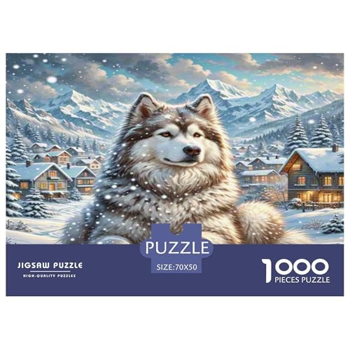 Alaska 1000 Teile Tierhund Puzzles Premium Quality Familienspiel - Home Room Decoration Für Erwachsene Und Kinder Ab 12 Jahren Buntes Spielzeug 70x50cm/1000pcs Alaska 1000 Teile Tierhund Puzzles Premium Quality Familienspiel - Home Room Decoration Für Erwachsene Und Kinder Ab 12 Jahren Buntes Spielzeug 70x50cm/1000pcs von MMDASBVPE