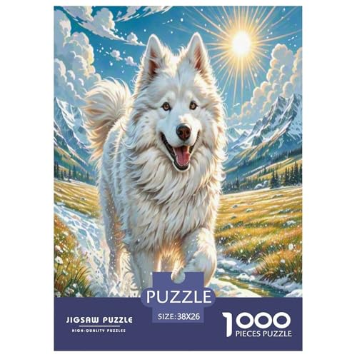Alaska 1000-teiliges Tierhund Puzzles Premium Quality Familienspiel - Home Room Decoration Für Erwachsene Und Kinder Ab 12 Jahren Wertvoll Geschenk Für 38x26cm/1000pcs Alaska 1000-teiliges Tierhund Puzzles Premium Quality Familienspiel - Home Room Decoration Für Erwachsene Und Kinder Ab 12 Jahren Wertvoll Geschenk Für 38x26cm/1000pcs von MMDASBVPE