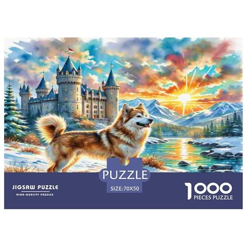 Alaskan Schlittenhund 1000 Teile Tierhund Puzzles Premium Quality Pädagogisch - Home Room Decoration Unterhaltung Für Erwachsene Und Kinder Wertvoll Geschenk Für 70x50cm/1000pcs Alaskan Schlittenhund 1000 Teile Tierhund Puzzles Premium Quality Pädagogisch - Home Room Decoration Unterhaltung Für Erwachsene Und Kinder Wertvoll Geschenk Für 70x50cm/1000pcs von MMDASBVPE