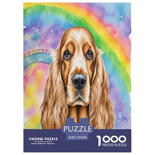 Amerikanischer Cocker Spaniel 1000 Teile Tierhund Puzzles Premium Quality Pädagogisch - Home Room Decoration Für Erwachsene, Familien Passen Wertvoll Geschenk Für Kinder 70x50cm/1000pcs Amerikanischer Cocker Spaniel 1000 Teile Tierhund Puzzles Premium Quality Pädagogisch - Home Room Decoration Für Erwachsene, Familien Passen Wertvoll Geschenk Für Kinder 70x50cm/1000pcs von MMDASBVPE