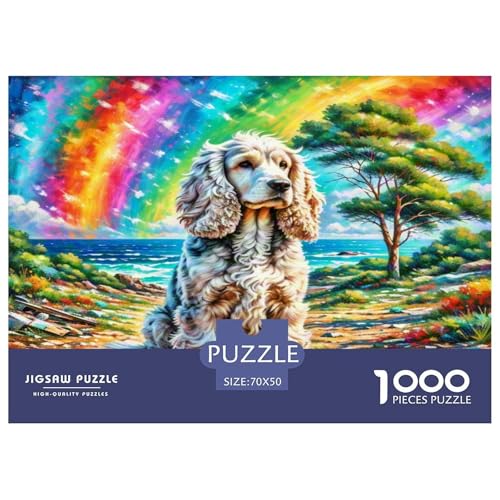 Amerikanischer Cocker Spaniel 1000-teiliges Tierhund Puzzles Premium Quality Familienspiel - Home Room Decoration Unterhaltung Für Erwachsene Und Kinder Buntes Spielzeug 70x50cm/1000pcs Amerikanischer Cocker Spaniel 1000-teiliges Tierhund Puzzles Premium Quality Familienspiel - Home Room Decoration Unterhaltung Für Erwachsene Und Kinder Buntes Spielzeug 70x50cm/1000pcs von MMDASBVPE