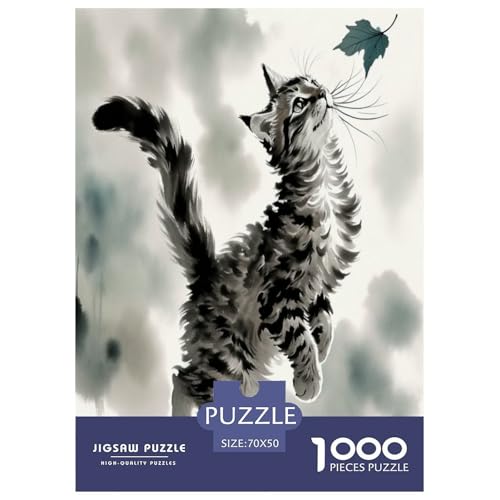 Amerikanischer Curl 1000 Teile Tier Puzzles Premium Quality Pädagogisch - Home Room Decoration Für Erwachsene Und Kinder Ab 12 Jahren Buntes Spielzeug 70x50cm/1000pcs von MMDASBVPE