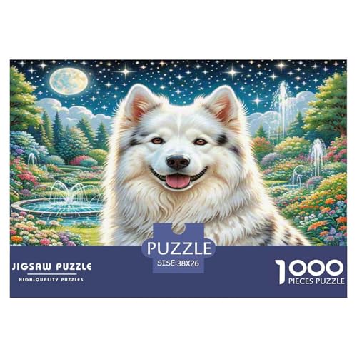 Amerikanischer Eskimo Hund 1000 Teile Tierhund Puzzles Premium Quality Familienspiel - Home Room Decoration Erwachsene Und Kinder Buntes Spielzeug 38x26cm/1000pcs Amerikanischer Eskimo Hund 1000 Teile Tierhund Puzzles Premium Quality Familienspiel - Home Room Decoration Erwachsene Und Kinder Buntes Spielzeug 38x26cm/1000pcs von MMDASBVPE