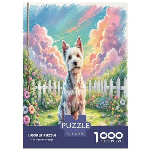 Amerikanischer Staffordshire Terrier 1000 Teile Tierhund Puzzles Premium Quality Pädagogisch - Home Room Decoration Für Erwachsene Und Kinder Ab 12 Jahren Geschenk Für Von 12 Jahren 70x50cm/1000pcs von MMDASBVPE