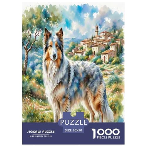 Anatolischer Hirte 1000 Teile Tierhund Puzzles Herausforderndes Pädagogisch - Home Room Decoration Erwachsene Und Kinder Wertvoll Geschenk Für 70x50cm/1000pcs von MMDASBVPE