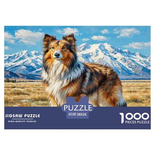 Anatolischer Hirte 1000 Teile Tierhund Puzzles Premium Quality Familienspiel - Home Room Decoration Erwachsene Und Kinder Buntes Spielzeug 38x26cm/1000pcs von MMDASBVPE