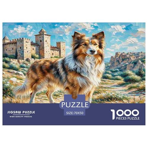 Anatolischer Hirte 1000 Teile Tierhund Puzzles Premium Quality Familienspiel - Home Room Decoration Erwachsene Und Kinder Buntes Spielzeug 70x50cm/1000pcs von MMDASBVPE
