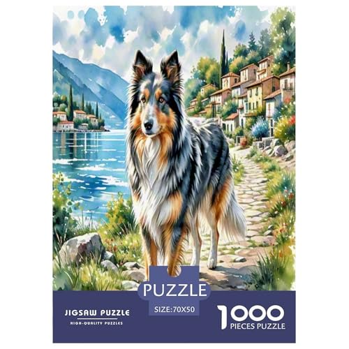 Anatolischer Hirte 1000 Teile Tierhund Puzzles Premium Quality Familienspiel - Home Room Decoration Erwachsene Und Kinder Buntes Spielzeug 70x50cm/1000pcs von MMDASBVPE