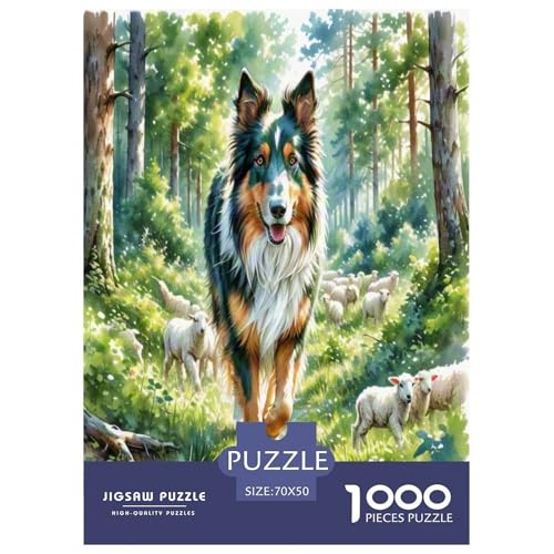 Anatolischer Hirte 1000 Teile Tierhund Puzzles Premium Quality Familienspiel - Home Room Decoration Für Erwachsene, Familien Passen Buntes Spielzeug 70x50cm/1000pcs von MMDASBVPE