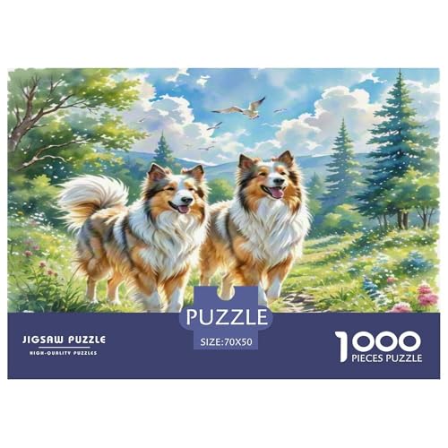 Anatolischer Hirte 1000 Teile Tierhund Puzzles Premium Quality Familienspiel - Home Room Decoration Für Erwachsene, Familien Passen Geschenk Für Kinder Von 12 Jahren 70x50cm/1000pcs von MMDASBVPE