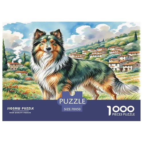 Anatolischer Hirte 1000 Teile Tierhund Puzzles Premium Quality Familienspiel - Home Room Decoration Für Erwachsene, Familien Passen Wertvoll Geschenk Für Kinder 70x50cm/1000pcs von MMDASBVPE