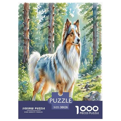 Anatolischer Hirte 1000 Teile Tierhund Puzzles Premium Quality Familienspiel - Home Room Decoration Für Erwachsene Und Kinder Ab 12 Jahren Buntes Spielzeug 38x26cm/1000pcs von MMDASBVPE