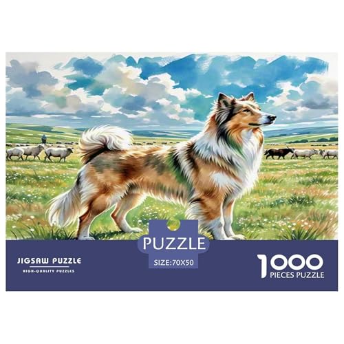 Anatolischer Hirte 1000 Teile Tierhund Puzzles Premium Quality Familienspiel - Home Room Decoration Für Erwachsene Und Kinder Ab 12 Jahren Buntes Spielzeug 70x50cm/1000pcs von MMDASBVPE