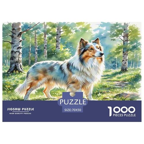 Anatolischer Hirte 1000 Teile Tierhund Puzzles Premium Quality Pädagogisch - Home Room Decoration Erwachsene Und Kinder Buntes Spielzeug 70x50cm/1000pcs von MMDASBVPE