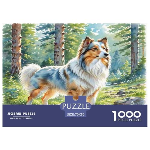 Anatolischer Hirte 1000 Teile Tierhund Puzzles Premium Quality Pädagogisch - Home Room Decoration Erwachsene Und Kinder Buntes Spielzeug 70x50cm/1000pcs von MMDASBVPE