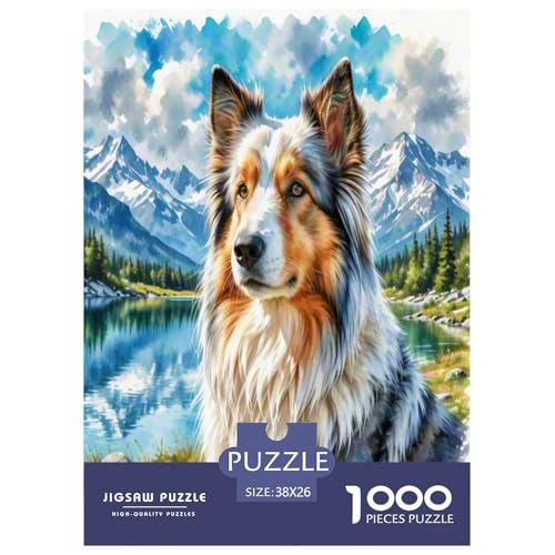 Anatolischer Hirte 1000 Teile Tierhund Puzzles Premium Quality Pädagogisch - Home Room Decoration Für Erwachsene, Familien Passen Buntes Spielzeug 38x26cm/1000pcs von MMDASBVPE